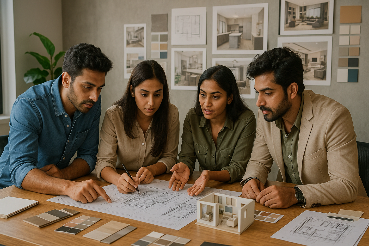 Elegant modular kitchen setup